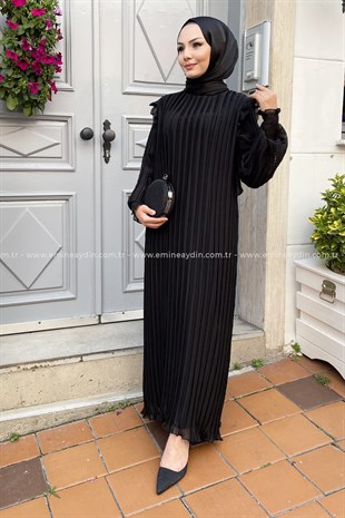 Gizem Abiye Elbise Siyah
