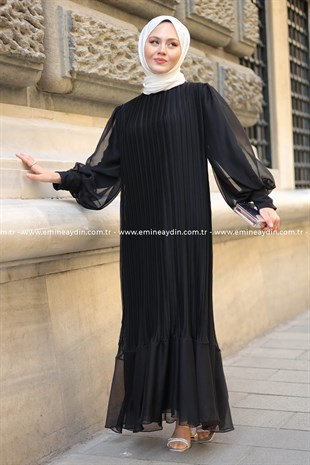 Pırlanta Abiye Elbise Siyah